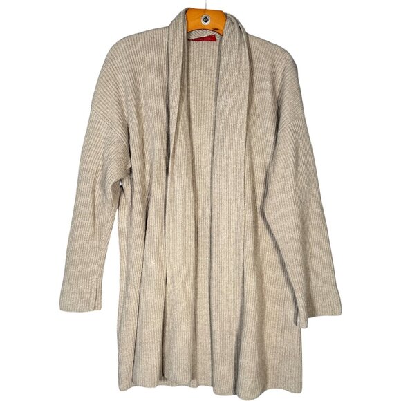 Piacenza 1733 Sweaters - Riccardo Piacenza 100% Cashmere Cardigan Light Brown Chunky Ribbed Old Money M